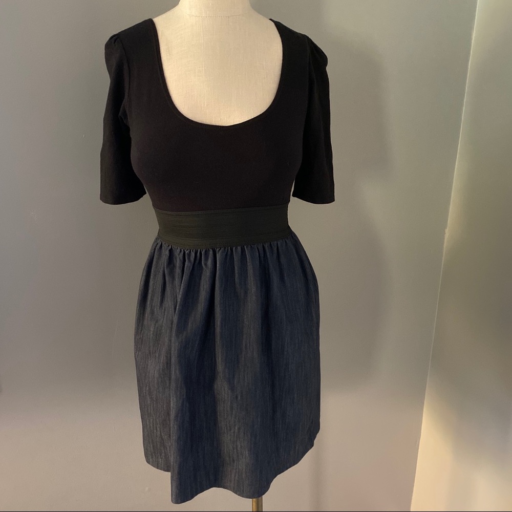 **3 for $20!!** Black and Jean Dress Spring Street 3/4 Sleeves Medium
